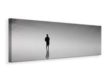 Laden Sie das Bild in den Galerie-Viewer, Leinwandbild Panorama Spiegelung im Nebel