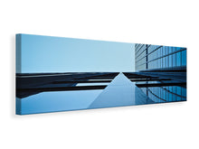 Laden Sie das Bild in den Galerie-Viewer, Leinwandbild Panorama Spiegelungen einer Fassade