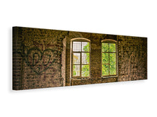 Laden Sie das Bild in den Galerie-Viewer, Leinwandbild Panorama Stein Haus
