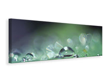 Laden Sie das Bild in den Galerie-Viewer, Leinwandbild Panorama Wassertropfen in XXL