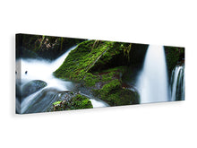 Laden Sie das Bild in den Galerie-Viewer, Leinwandbild Panorama Wilder Wasserfall
