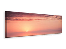 Laden Sie das Bild in den Galerie-Viewer, Leinwandbild Panorama Wundervoller Sonnenuntergang am Horizont