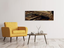 Laden Sie das Bild in den Galerie-Viewer, Leinwandbild Panorama Schwarze Schokolade