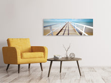 Laden Sie das Bild in den Galerie-Viewer, Leinwandbild Panorama Am Steg