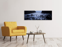 Laden Sie das Bild in den Galerie-Viewer, Leinwandbild Panorama Die Mystik des Meeres