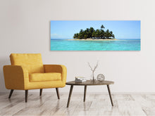 Laden Sie das Bild in den Galerie-Viewer, Leinwandbild Panorama Meine eigene Insel