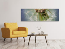 Laden Sie das Bild in den Galerie-Viewer, Leinwandbild Panorama Löwenzahn Close up
