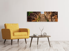 Laden Sie das Bild in den Galerie-Viewer, Leinwandbild Panorama Steintreppe