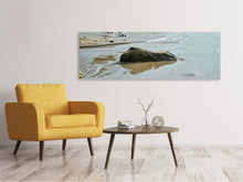 Laden Sie das Bild in den Galerie-Viewer, Leinwandbild Panorama Strand Momente