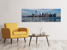 Laden Sie das Bild in den Galerie-Viewer, Leinwandbild Panorama New York im Winter