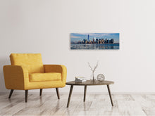 Laden Sie das Bild in den Galerie-Viewer, Leinwandbild Panorama New York im Winter