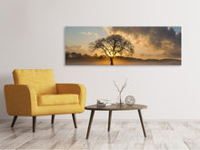 Laden Sie das Bild in den Galerie-Viewer, Leinwandbild Panorama Ein einsamer Baum