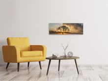 Laden Sie das Bild in den Galerie-Viewer, Leinwandbild Panorama Ein einsamer Baum