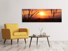 Laden Sie das Bild in den Galerie-Viewer, Leinwandbild Panorama Entzückender Sonnenuntergang