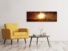 Laden Sie das Bild in den Galerie-Viewer, Leinwandbild Panorama Leidenschaft