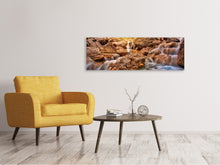 Laden Sie das Bild in den Galerie-Viewer, Leinwandbild Panorama Berg Gewässer