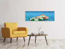 Laden Sie das Bild in den Galerie-Viewer, Leinwandbild Panorama Ein Fischerboot