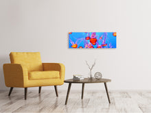Laden Sie das Bild in den Galerie-Viewer, Leinwandbild Panorama Bunte Quallen