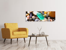 Laden Sie das Bild in den Galerie-Viewer, Leinwandbild Panorama Bunte Edelsteine XXL