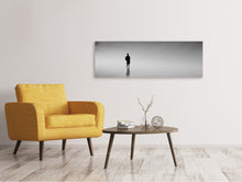 Laden Sie das Bild in den Galerie-Viewer, Leinwandbild Panorama Spiegelung im  Nebel
