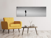 Laden Sie das Bild in den Galerie-Viewer, Leinwandbild Panorama Spiegelung im  Nebel