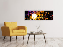Laden Sie das Bild in den Galerie-Viewer, Leinwandbild Panorama Abstraktes Lichtspiel in Farbe