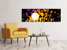 Laden Sie das Bild in den Galerie-Viewer, Leinwandbild Panorama Abstraktes Lichtspiel in Farbe