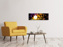 Laden Sie das Bild in den Galerie-Viewer, Leinwandbild Panorama Abstraktes Lichtspiel in Farbe