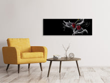 Laden Sie das Bild in den Galerie-Viewer, Leinwandbild Panorama Spritzige Kirschen