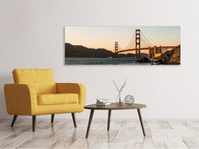 Laden Sie das Bild in den Galerie-Viewer, Leinwandbild Panorama An der Golden Gate Brücke