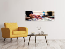 Laden Sie das Bild in den Galerie-Viewer, Leinwandbild Panorama Musik Macher