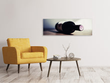 Laden Sie das Bild in den Galerie-Viewer, Leinwandbild Panorama Edler Rotwein