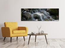 Laden Sie das Bild in den Galerie-Viewer, Leinwandbild Panorama Inspiration Wasserfall