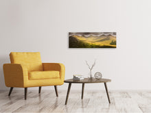 Laden Sie das Bild in den Galerie-Viewer, Leinwandbild Panorama Mystische Bergwelt