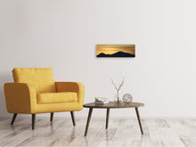 Laden Sie das Bild in den Galerie-Viewer, Leinwandbild Panorama Der Sonnenaufgang in den Bergen