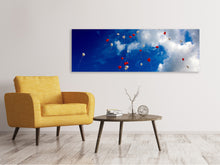 Laden Sie das Bild in den Galerie-Viewer, Leinwandbild Panorama Ein Himmel voller Herzen