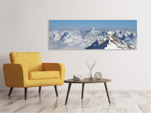 Laden Sie das Bild in den Galerie-Viewer, Leinwandbild Panorama Fantastischer Ausblick auf die Gipfel