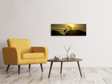 Laden Sie das Bild in den Galerie-Viewer, Leinwandbild Panorama Klettern in den Bergen