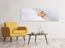 Laden Sie das Bild in den Galerie-Viewer, Leinwandbild Panorama Die Eheringe