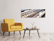 Laden Sie das Bild in den Galerie-Viewer, Leinwandbild Panorama Klaviermechanik