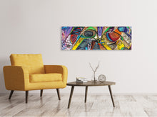 Laden Sie das Bild in den Galerie-Viewer, Leinwandbild Panorama Fantasie Graffiti