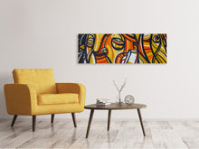 Laden Sie das Bild in den Galerie-Viewer, Leinwandbild Panorama Graffiti Fantasie