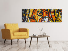 Laden Sie das Bild in den Galerie-Viewer, Leinwandbild Panorama Graffiti Fantasie