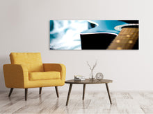 Laden Sie das Bild in den Galerie-Viewer, Leinwandbild Panorama Close up Gitarre