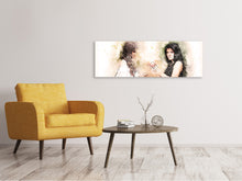 Laden Sie das Bild in den Galerie-Viewer, Leinwandbild Panorama 2 Frauen