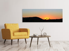 Laden Sie das Bild in den Galerie-Viewer, Leinwandbild Panorama Sonnenuntergang in Afrika