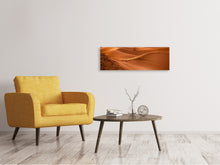 Laden Sie das Bild in den Galerie-Viewer, Leinwandbild Panorama Spuren in der Wüste