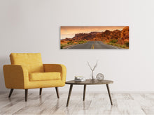 Laden Sie das Bild in den Galerie-Viewer, Leinwandbild Panorama Die Straße