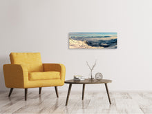 Laden Sie das Bild in den Galerie-Viewer, Leinwandbild Panorama Über den Wolken im Schnee