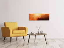 Laden Sie das Bild in den Galerie-Viewer, Leinwandbild Panorama Farbenprächtige Landschaft